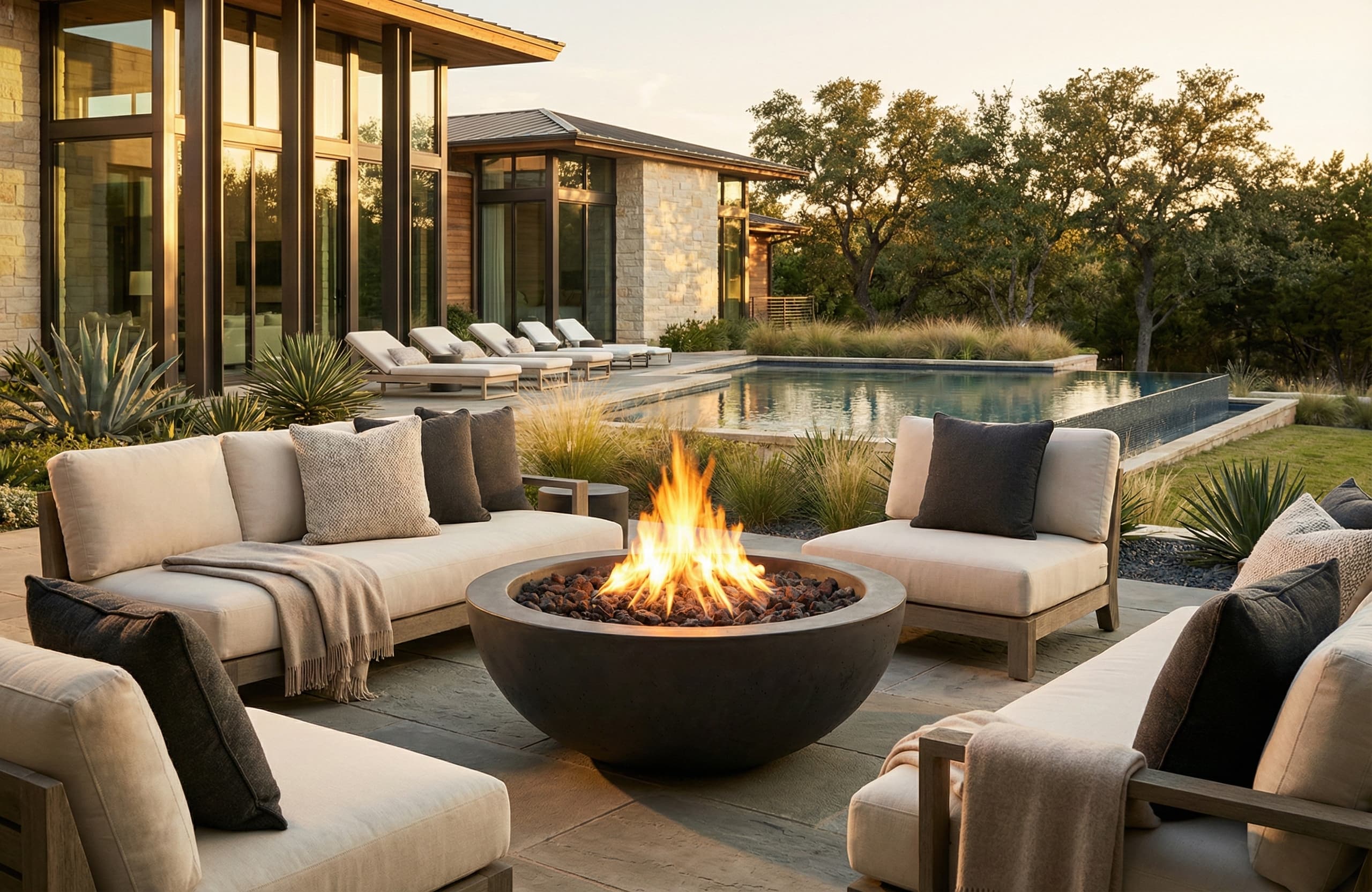 Prism Hardscapes Moderno 5 36-Inch 65,000 BTU Gas Round Fire Pit Bowl thumbnail 15