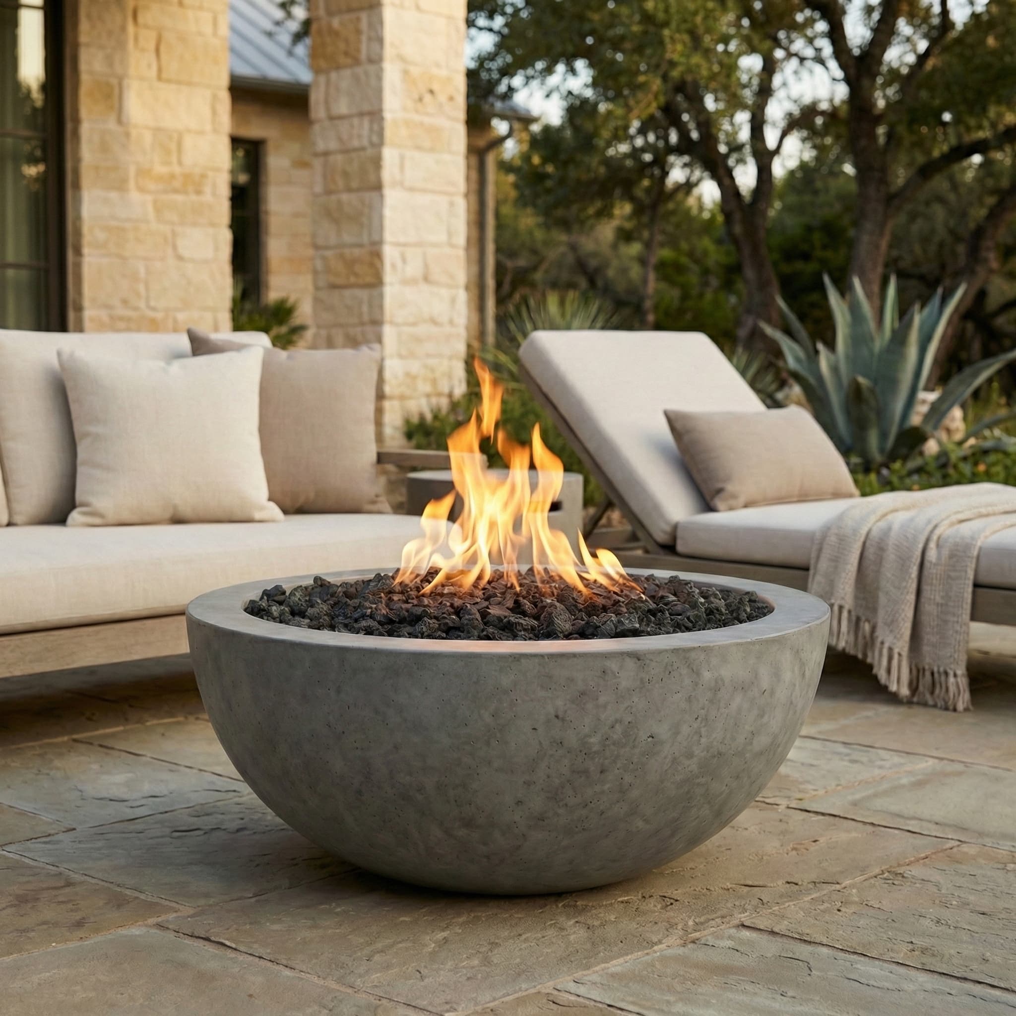 Prism Hardscapes Moderno 5 36-Inch 65,000 BTU Gas Round Fire Pit Bowl thumbnail 17