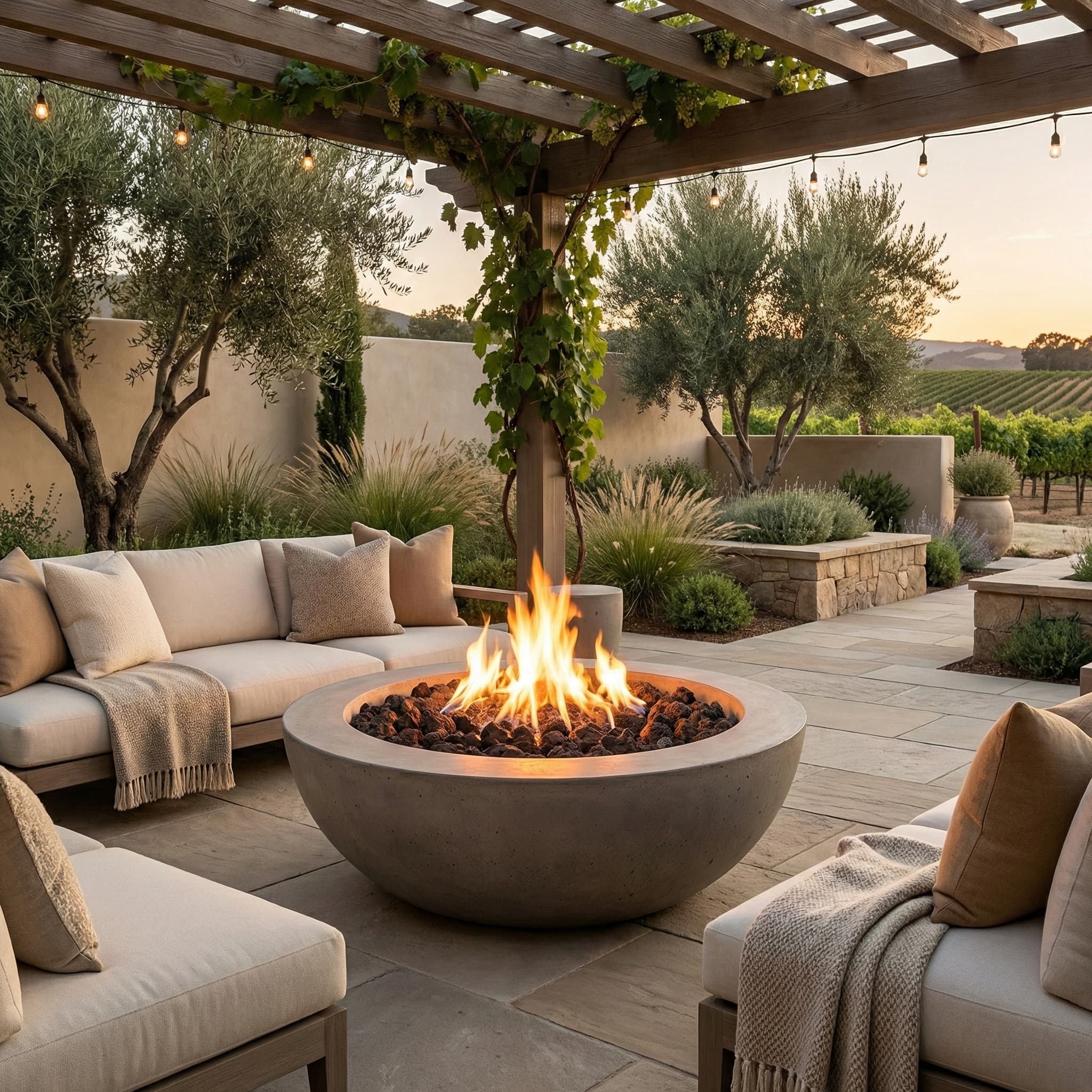 Prism Hardscapes Moderno 5 36-Inch 65,000 BTU Gas Round Fire Pit Bowl thumbnail 12