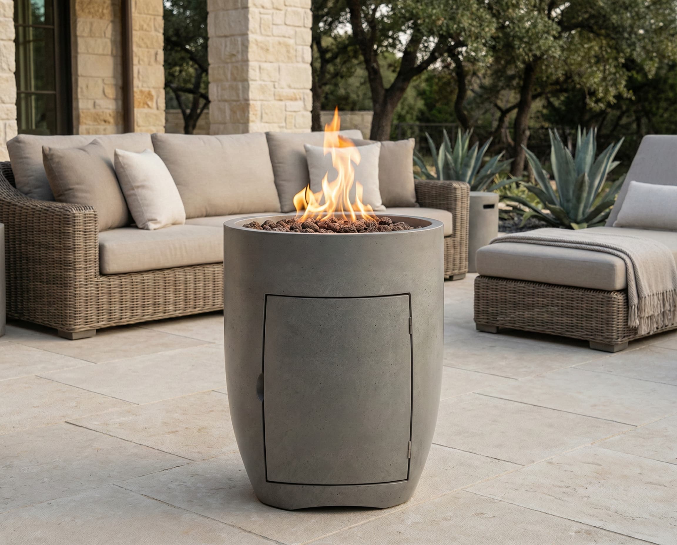 Prism Hardscapes Pentola 3 24-Inch Round 65,000 BTU Gas Fire Pit Bowl thumbnail 11