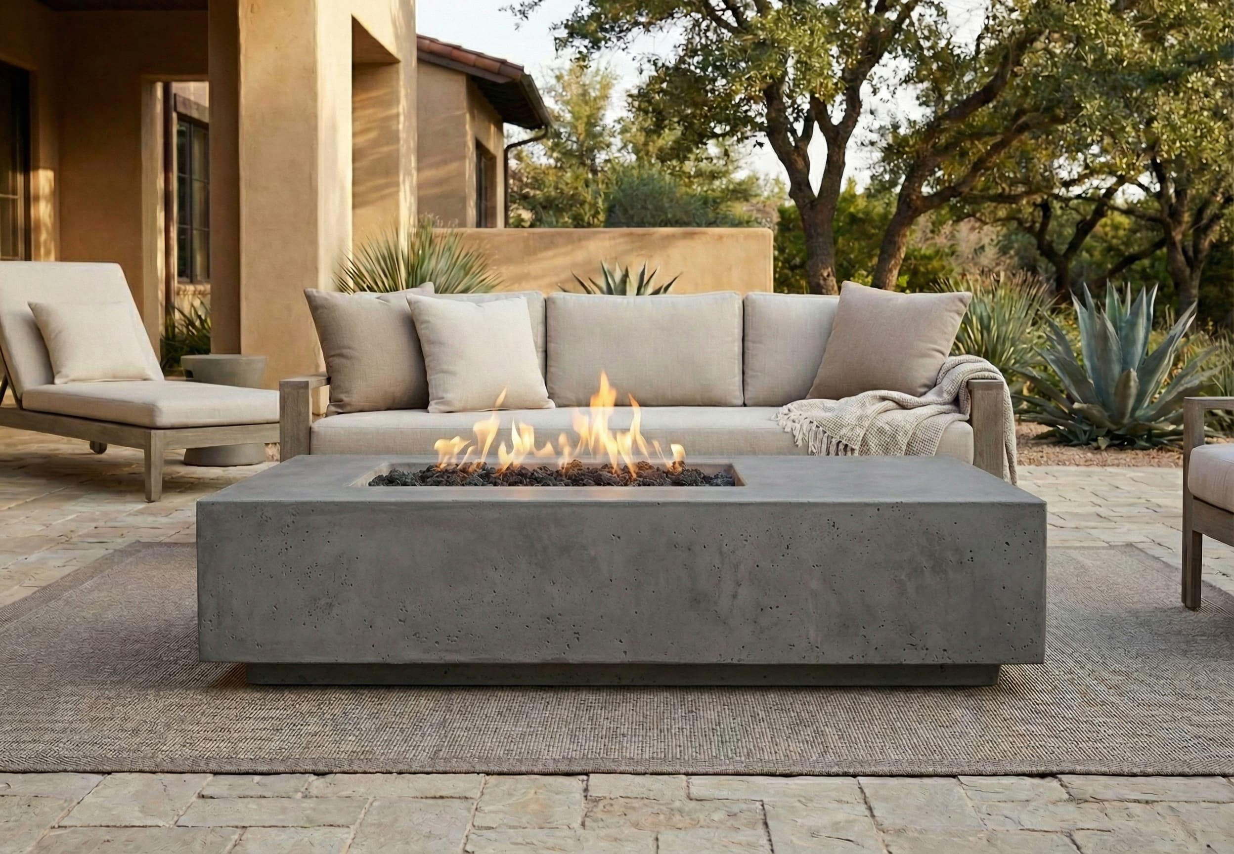 Prism Hardscapes Tavola 5 80-Inch 65,000 BTU Gas Rectangular Fire Pit Table thumbnail 14