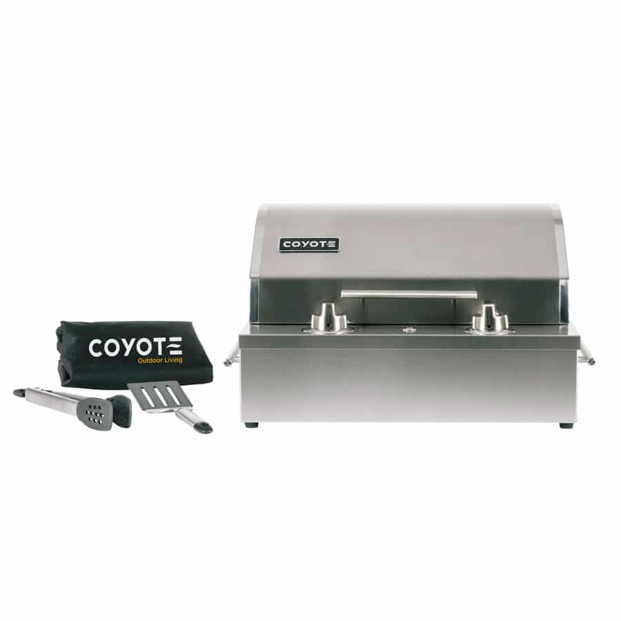 Coyote 18-Inch 120v Patio Post Mount Electric Grill thumbnail 1