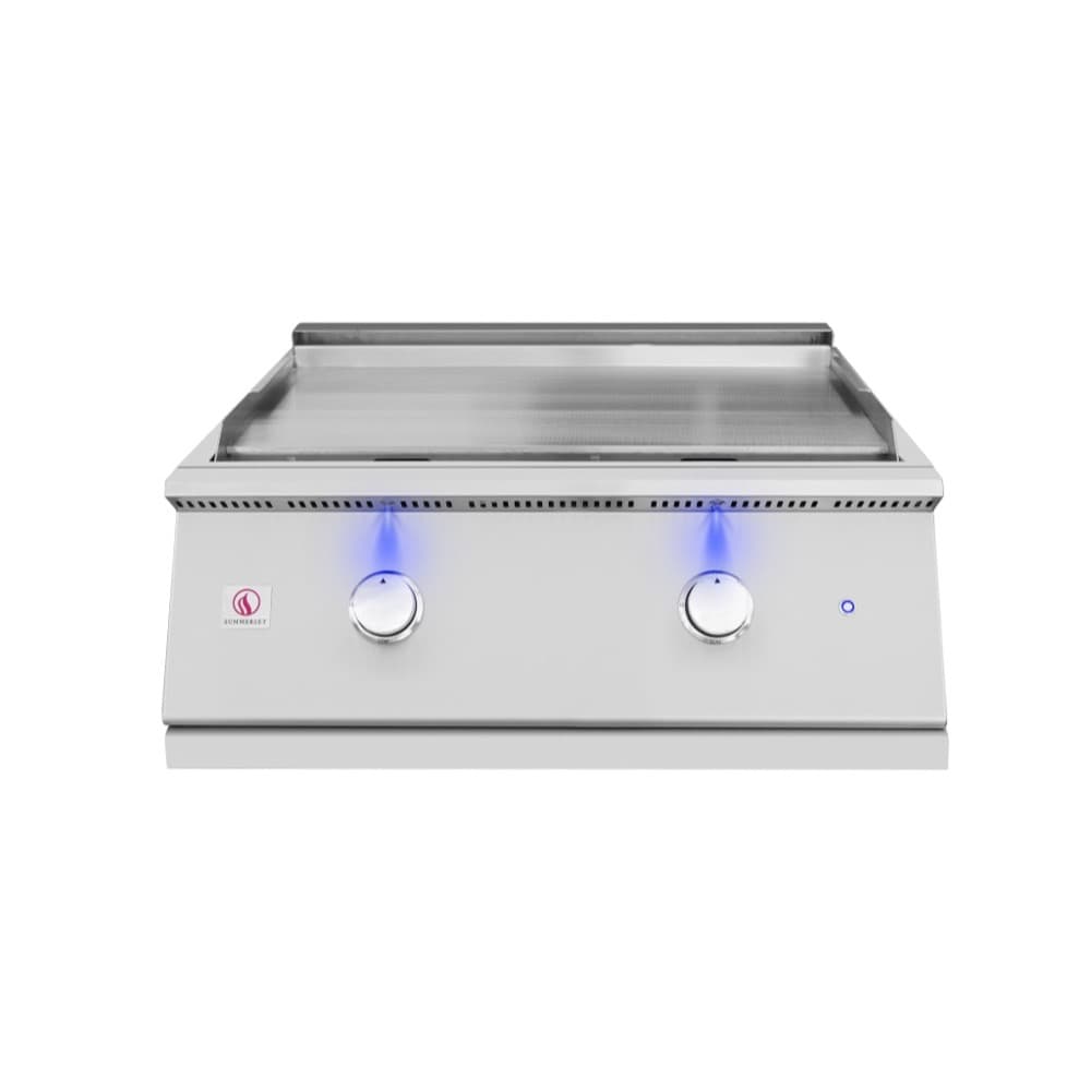 Summerset Grills Pro Series 30-Inch 2-Burner Built-In Gas Commercial Style Flat Top Griddle