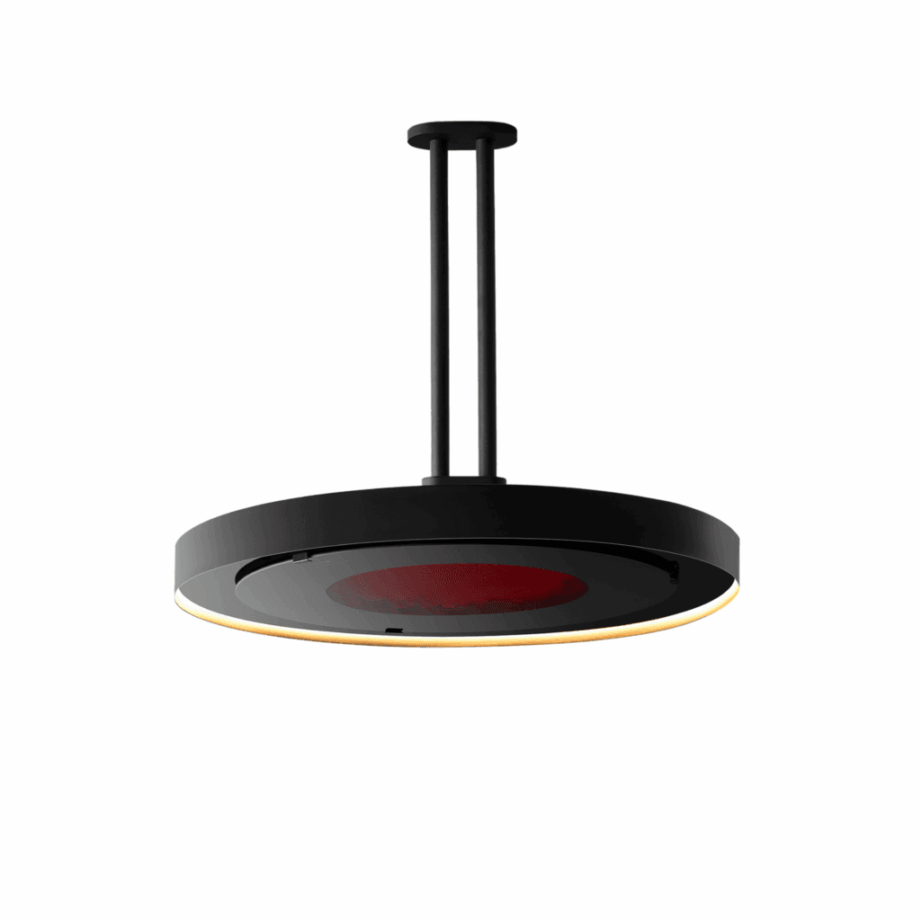Bromic Heating Eclipse Smart Heat 2900w Pendant Patio Heater Twin Pole Mount — image 1