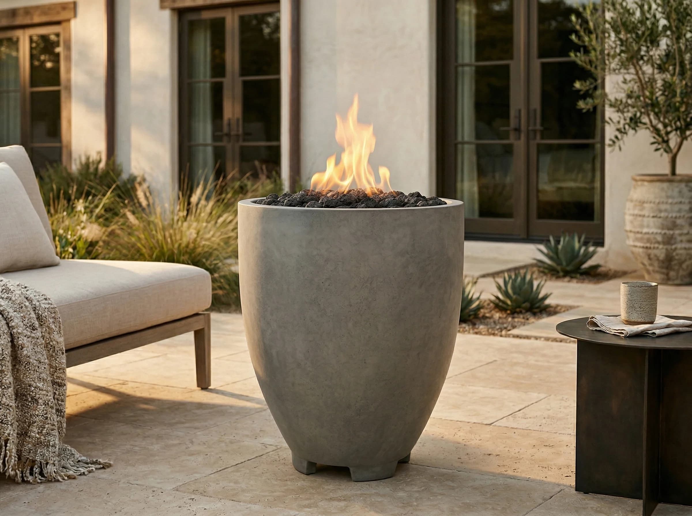 Prism Hardscapes Pentola 1 24-Inch Round 65,000 BTU Natural Gas Fire Pit Bowl - Natural — image 1