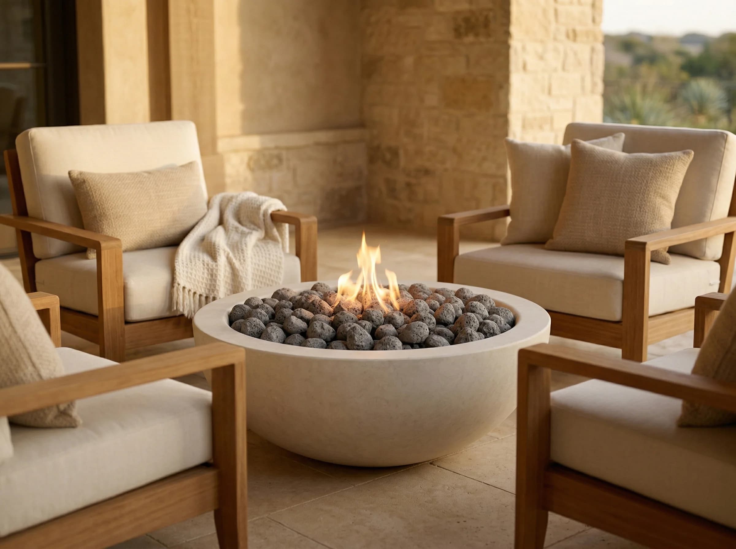 Prism Hardscapes Moderno 5 36-Inch 65,000 BTU Propane Gas Round Fire Pit Bowl - Pewter — image 1