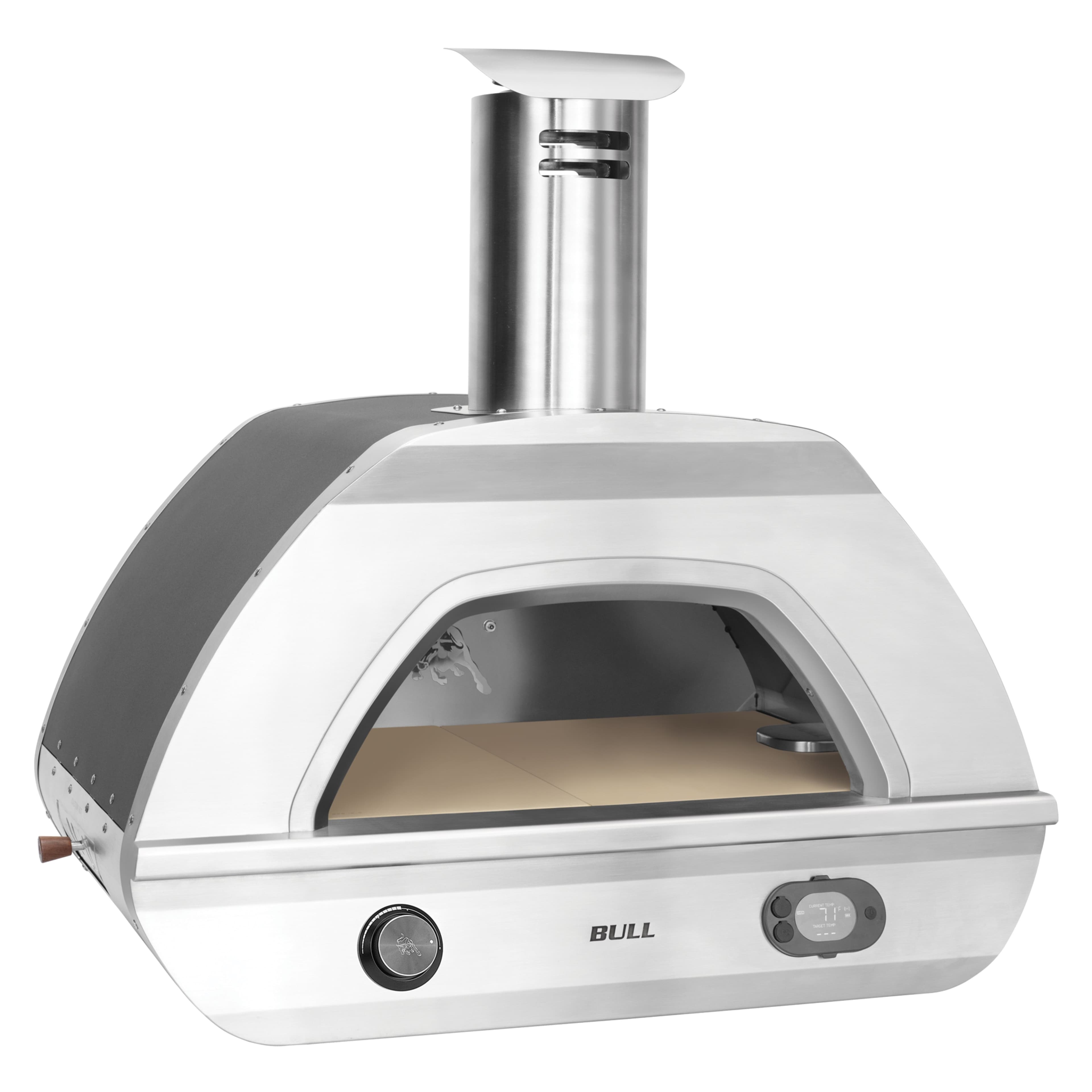 Bull BBQ Dual Fuel Propane Gas / Wood-Fired Outdoor Countertop Pizza Oven