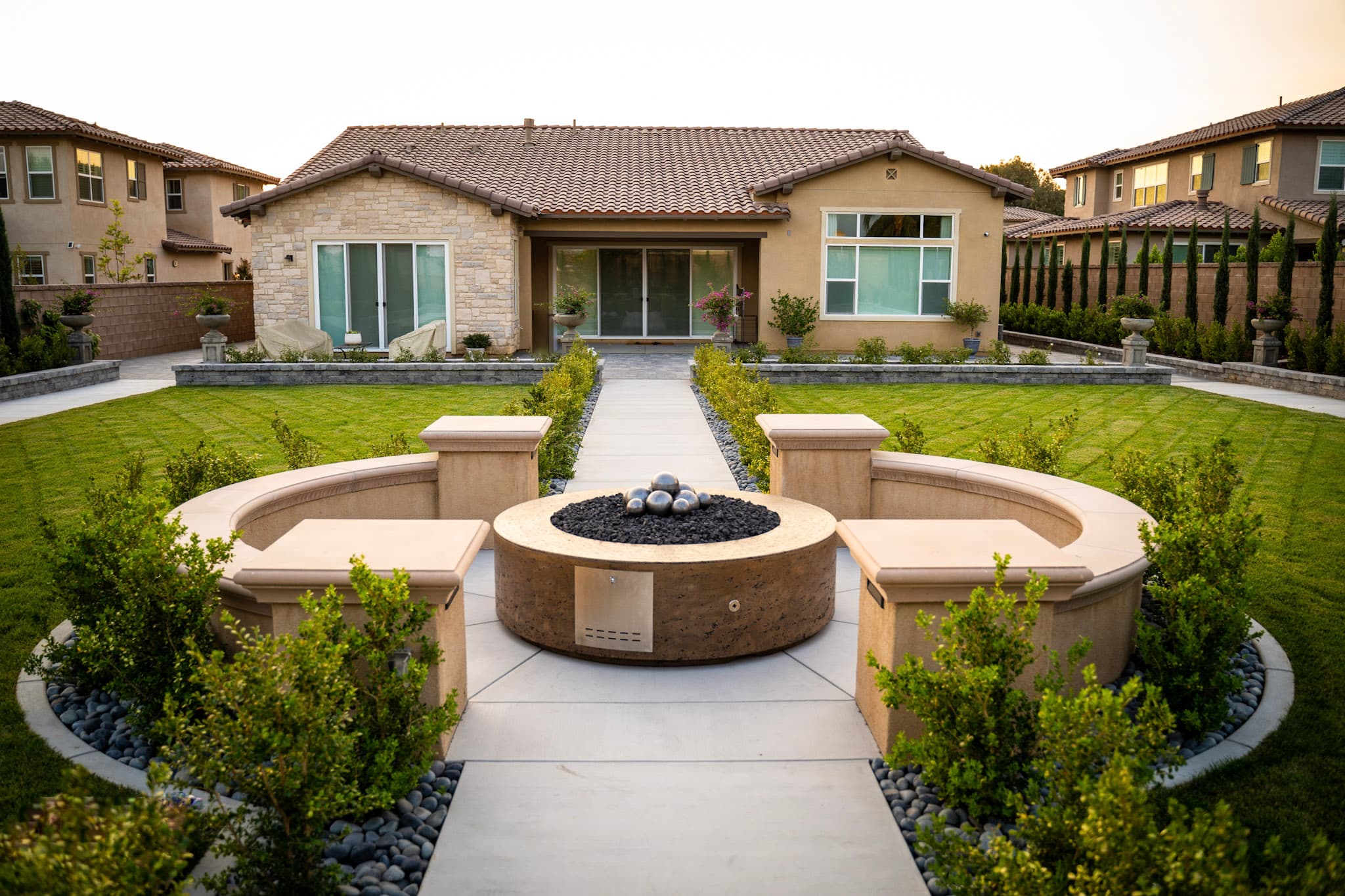 The · Outdoor · Plus · Florence · Fire · Pit · GFRC · Rustic · Coffee ·