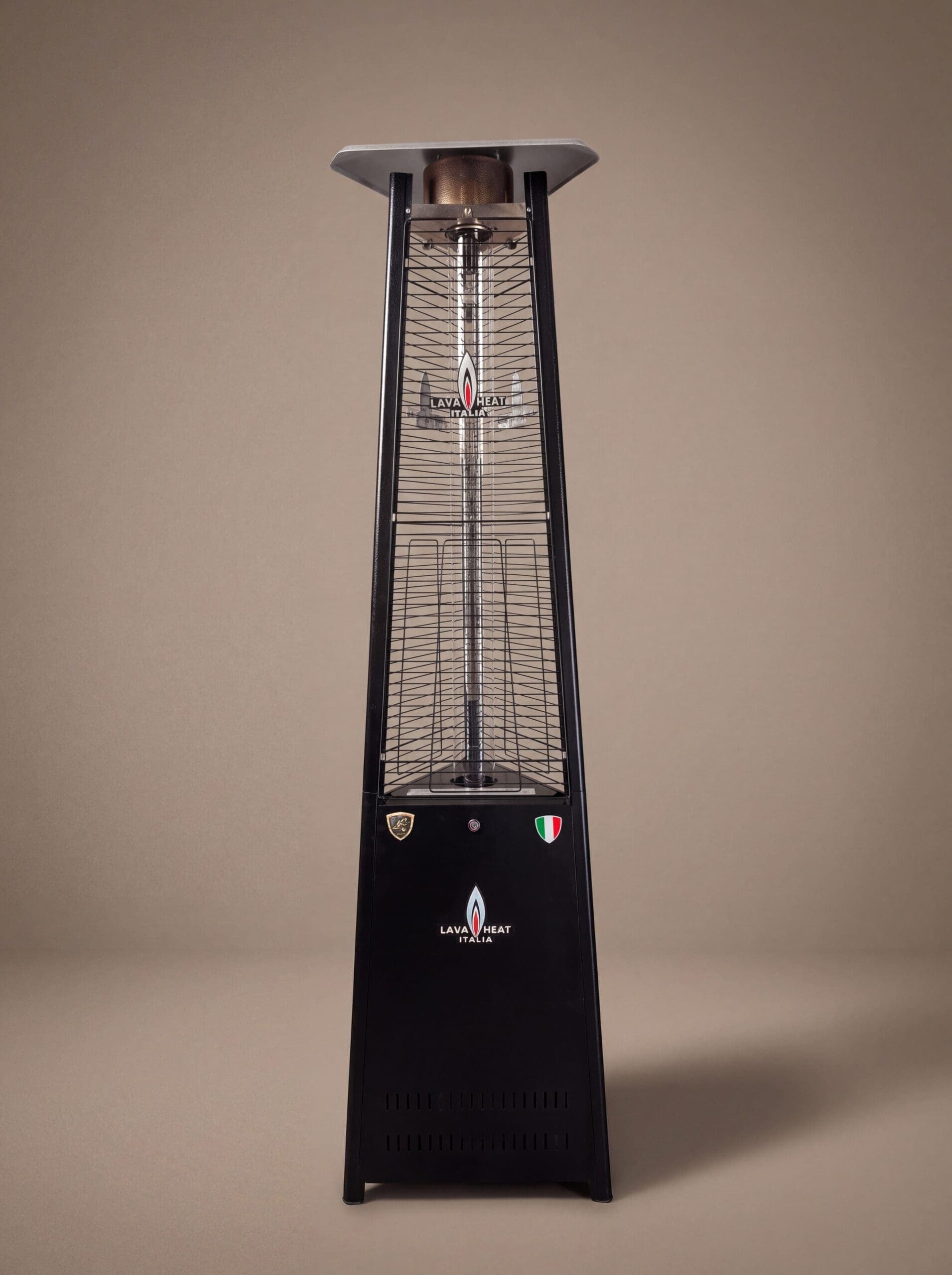 Lava Heat Italia Lava Lite 56,000 BTU Gas Freestanding Flame Tower - Hammered Black — image 1