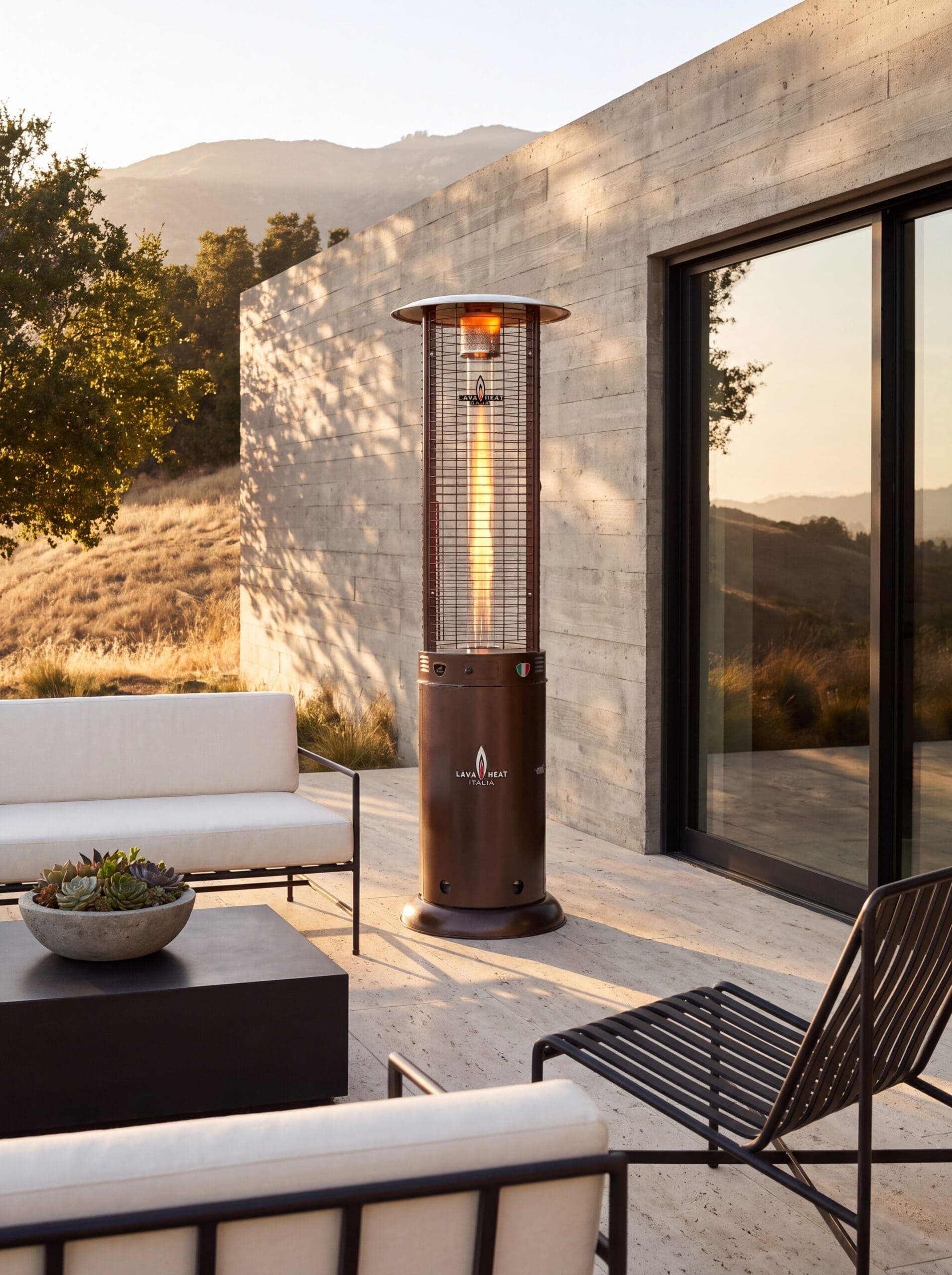 Lava Heat Italia Opus 56,000 BTU Gas Freestanding Flame Tower - Heritage Bronze — image 1