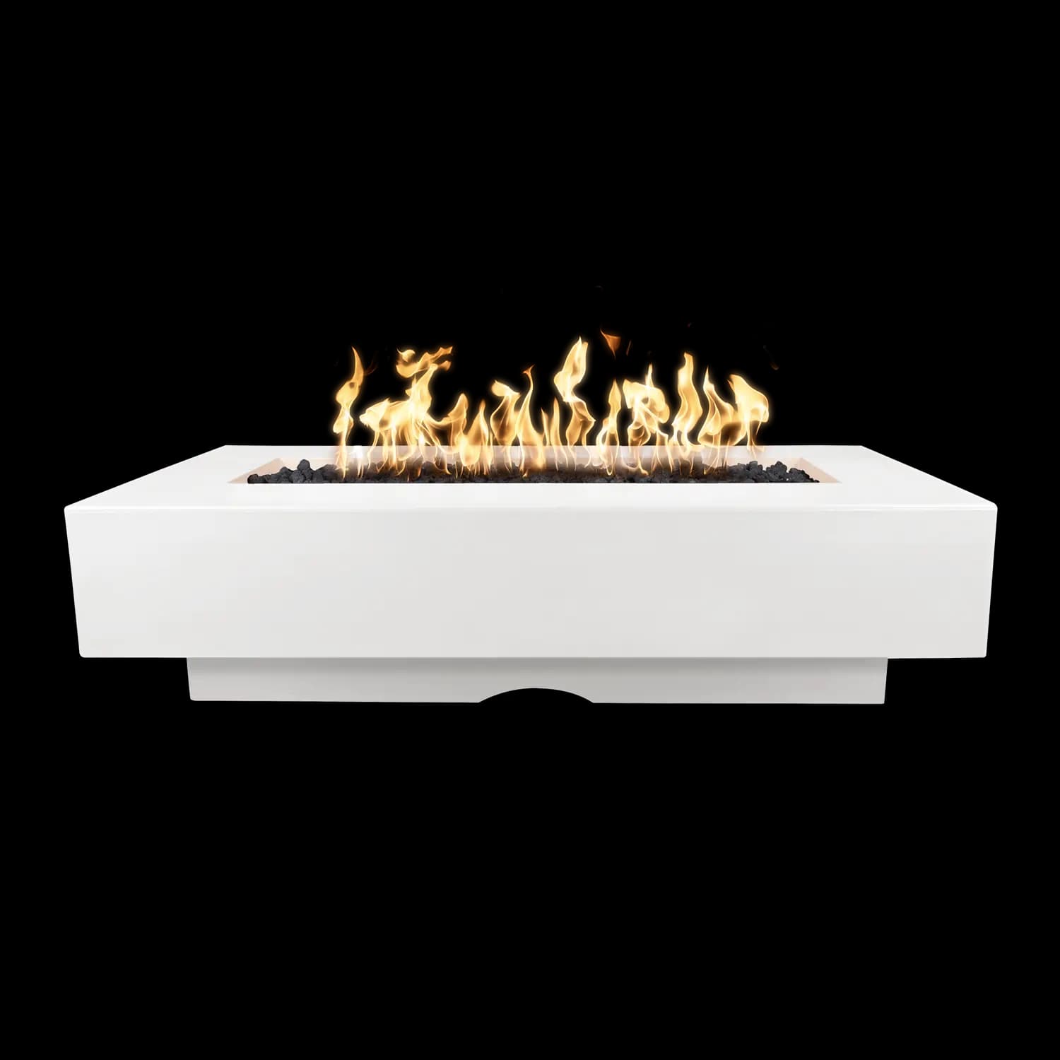 The Outdoor Plus Del Mar 60-Inch Rectangular 65,000 BTU GFRC Concrete Propane Gas Fire Pit Table with Plug & Play Ignition - Limestone — image 1