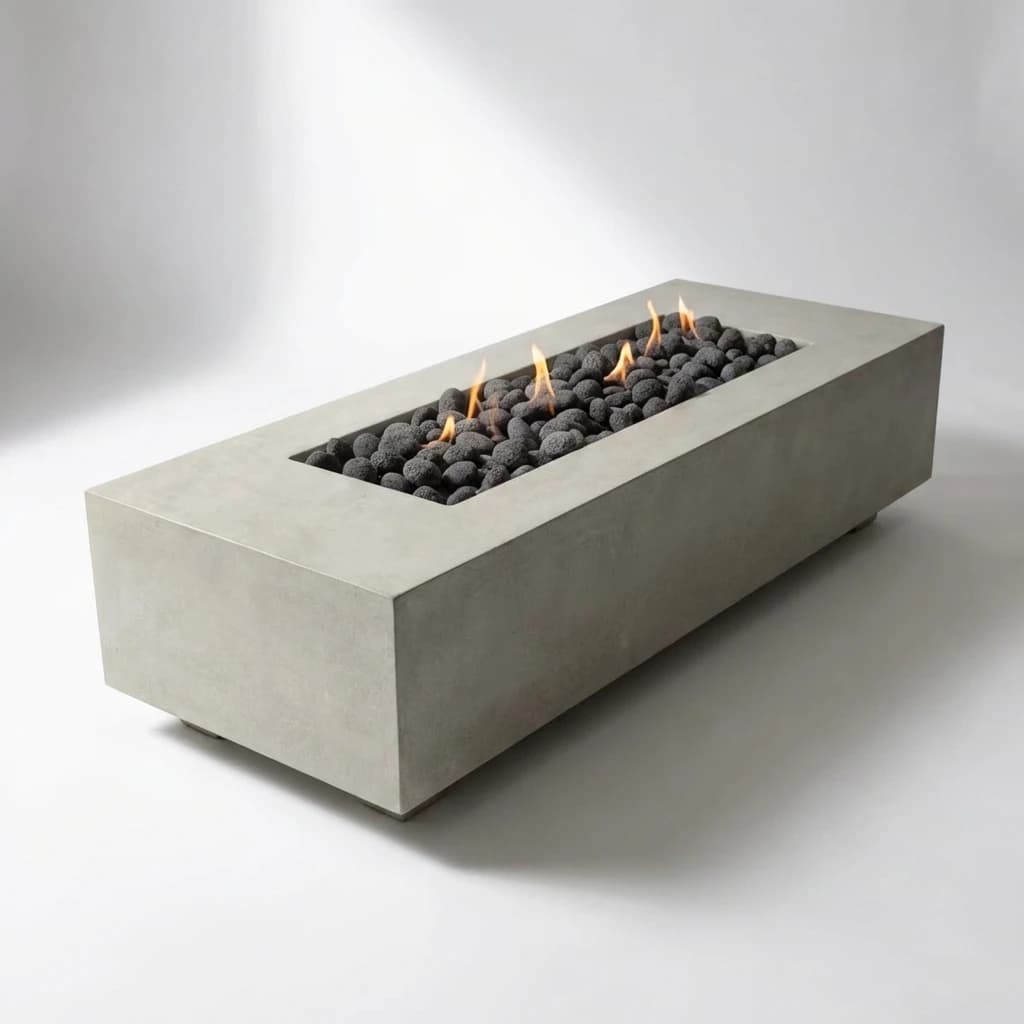 Prism Hardscapes Tavola 66 Slim Gas Fire Table, 66"