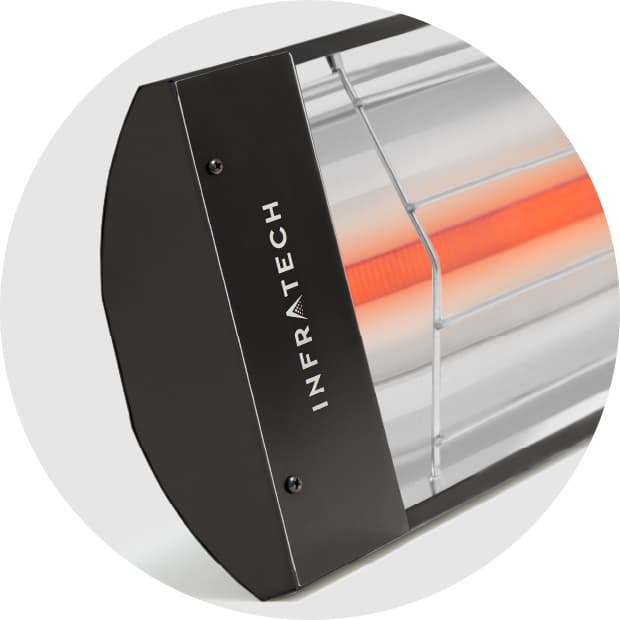 Infratech C-Series 33-Inch 1500W Single Element Electric Infrated Patio Heater - 480V - Black — image 1