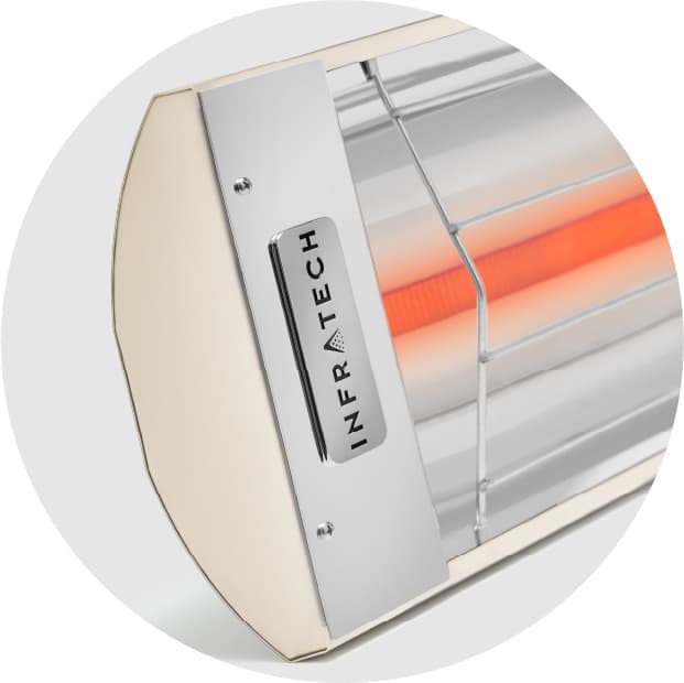 Infratech C-Series 39-Inch 2000W Single Element Electric Infrated Patio Heater - 240V - Stainless Steel — image 1