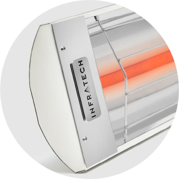 Infratech C-Series 48-Inch 2600W Single Element Electric Infrated Patio Heater - 208V - White — image 1