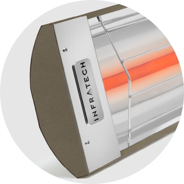 Infratech C-Series 48-Inch 2600W Single Element Electric Infrated Patio Heater - 240V - Bronze — image 1