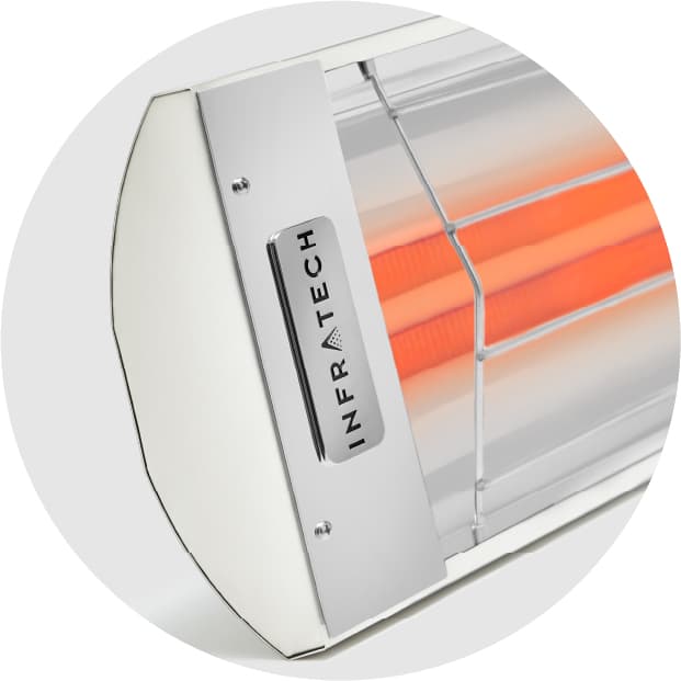 Infratech CD-Series 39-Inch 4000W Dual Element Electric Infrated Patio Heater - 208V - White — image 1