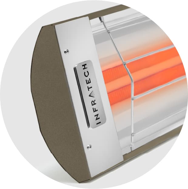 Infratech CD-Series 48-Inch 5200W Dual Element Electric Infrated Patio Heater - 208V - Bronze — image 1