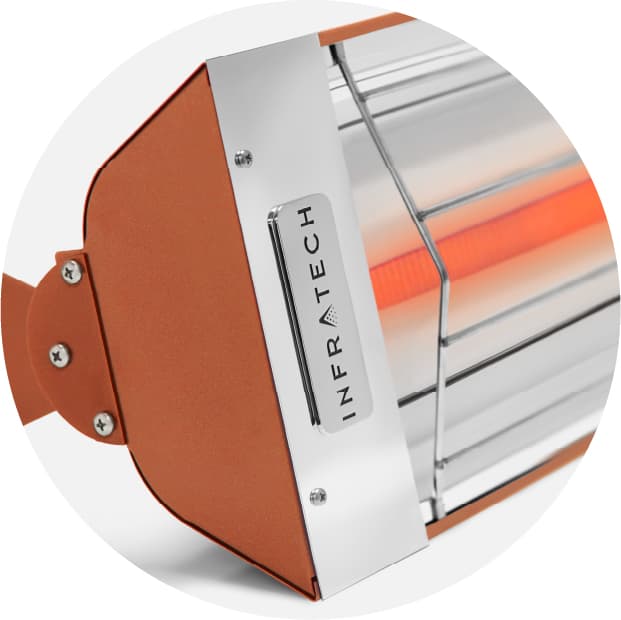 Infratech W-Series 48-Inch 2600W Single Element Electric Infrated Patio Heater - 480V - Copper — image 1