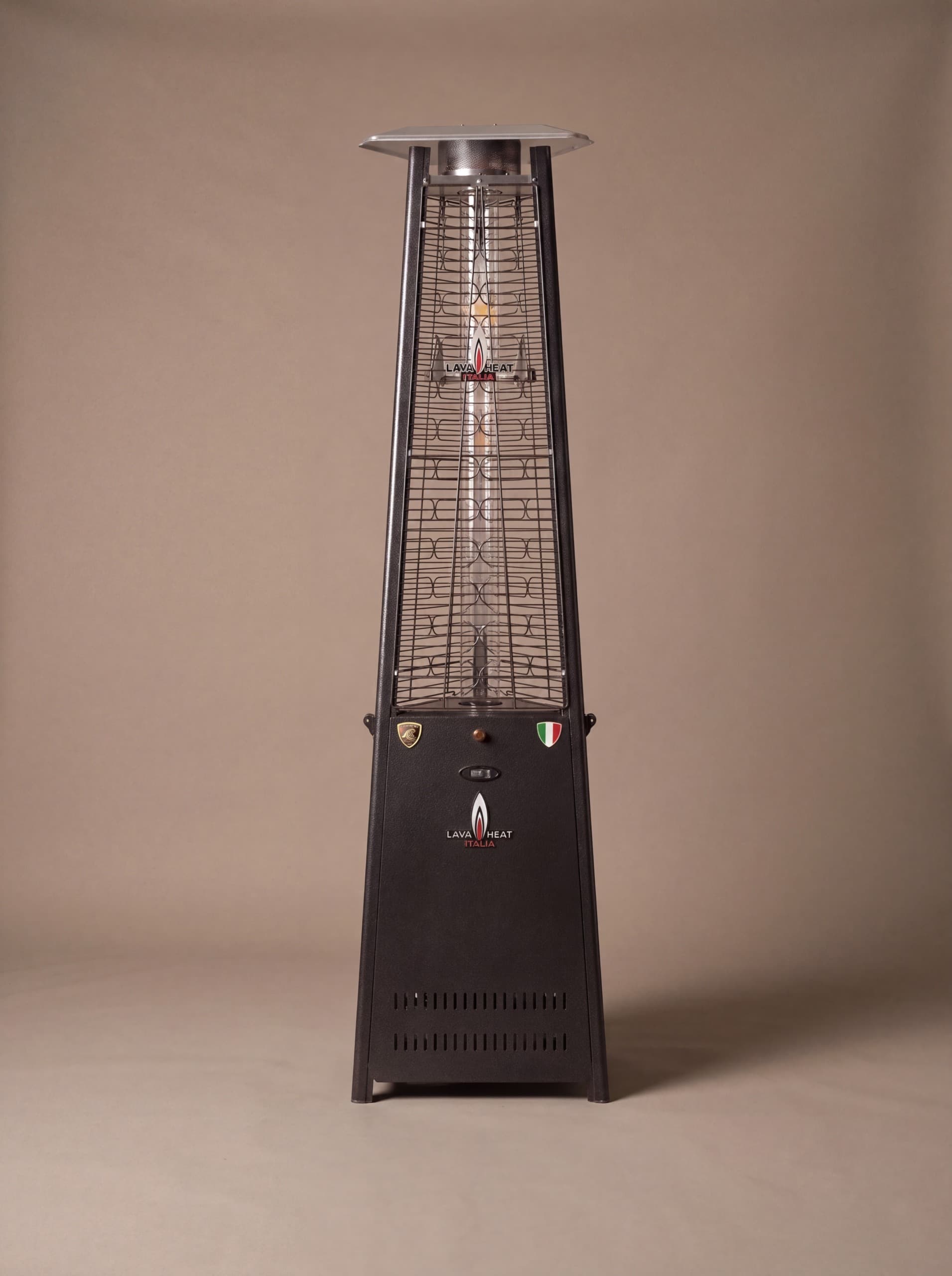 Lava Heat Italia 2G 66,000 BTU Gas Freestanding Flame Tower - Hammered Black