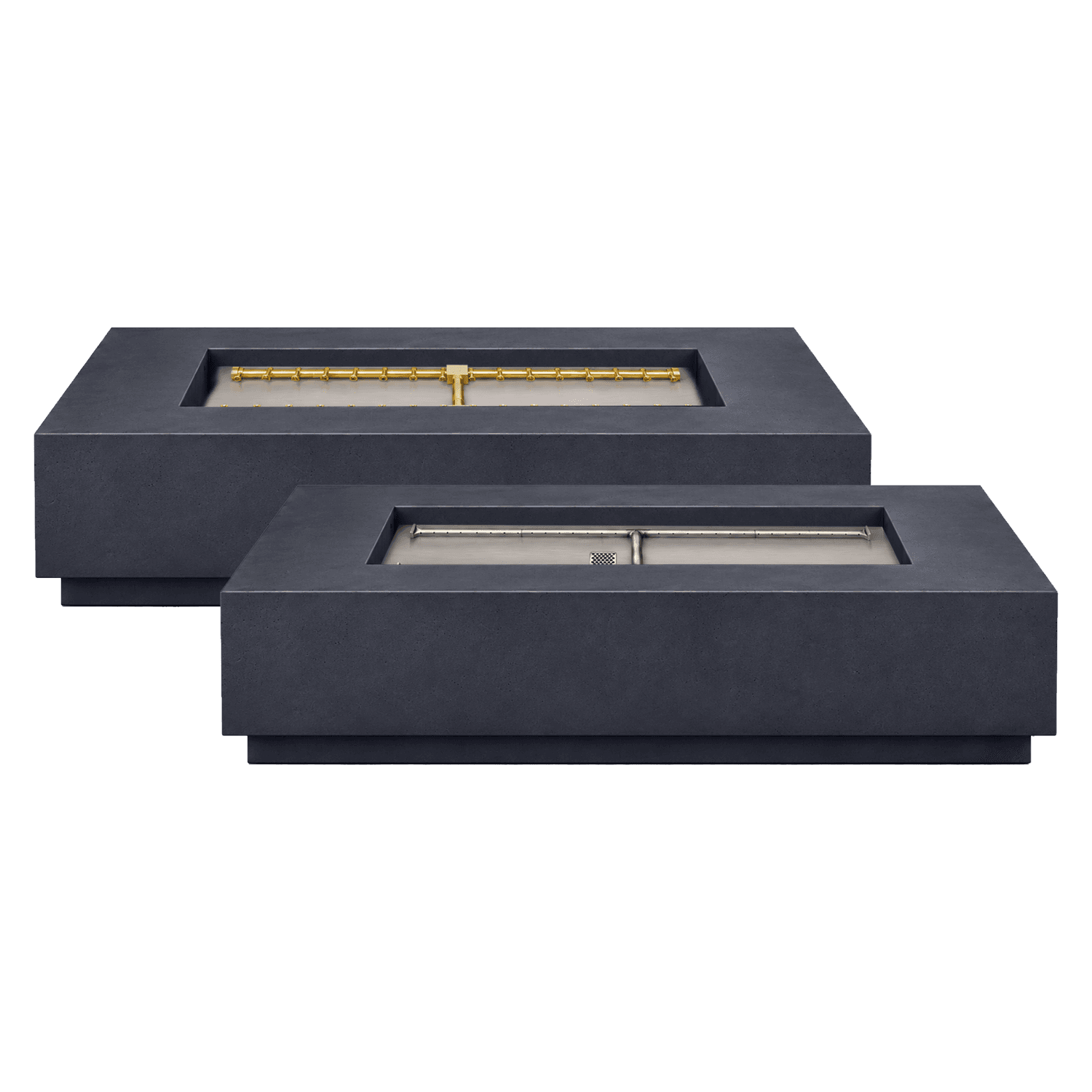 Firegear Sanctuary Series 56-Inch Rectangular Fire Table with Stainless Steel Natural Gas Linear Burner and Match Light Ignition - Slate — image 1
